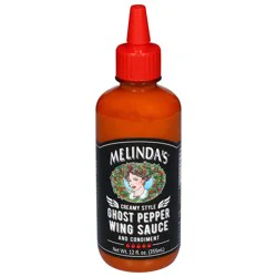Melinda's Creamy Style Ghost Pepper Wing Sauce and Condiment 12 fl oz