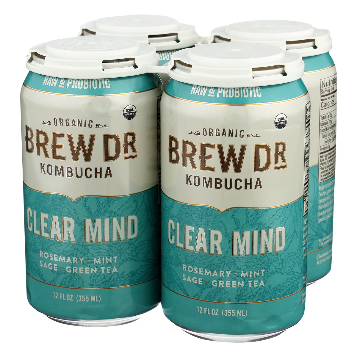 slide 8 of 12, Brew Dr. Brew Dr Kombucha Clear Mind 12oz, 4 ct; 12 fl oz