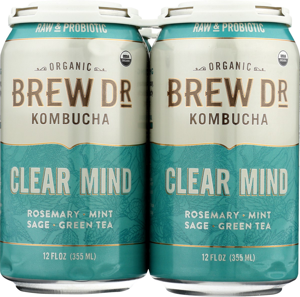 slide 6 of 12, Brew Dr. Brew Dr Kombucha Clear Mind 12oz, 4 ct; 12 fl oz