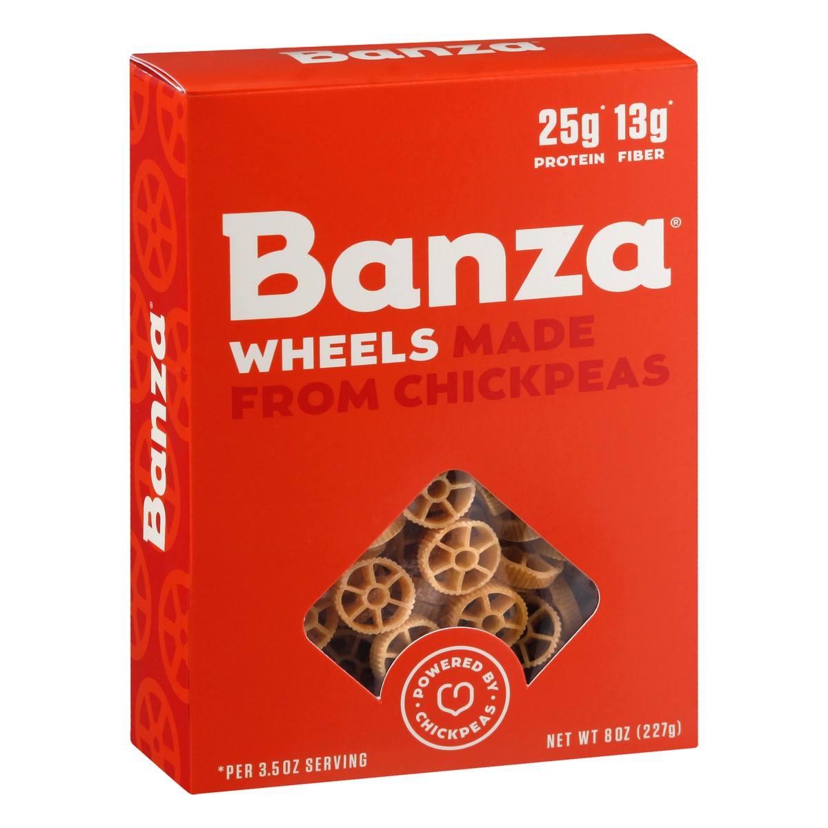 slide 6 of 9, Banza Chickpea Wheels Pasta, 8 oz