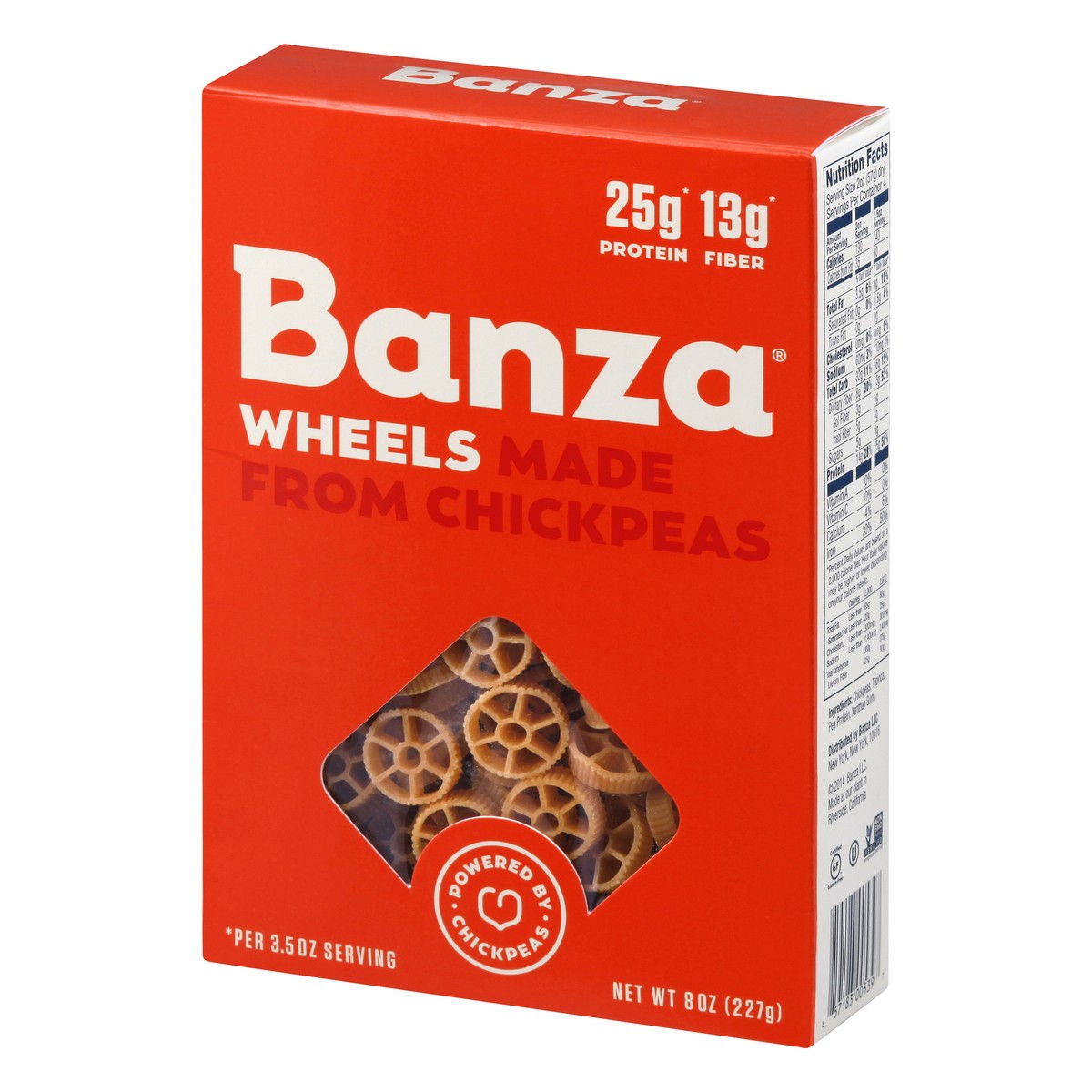 slide 5 of 9, Banza Chickpea Wheels Pasta, 8 oz