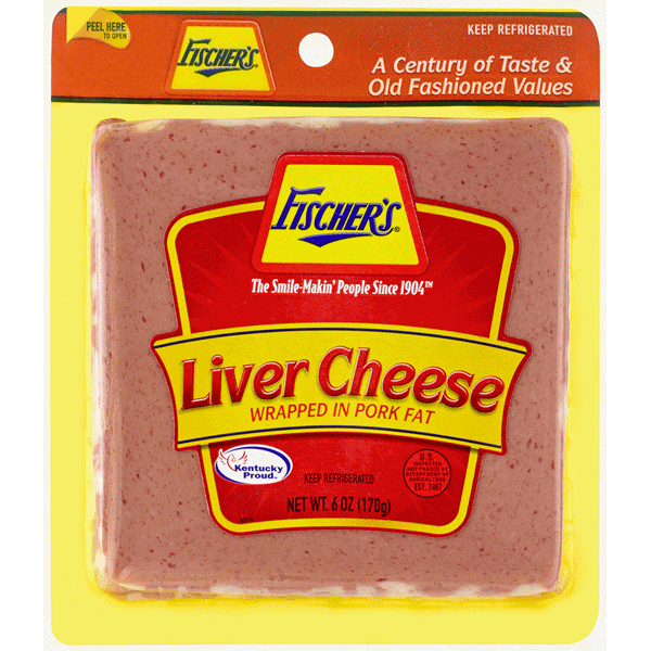 slide 1 of 1, Fischer's Liver Cheese, 6 oz