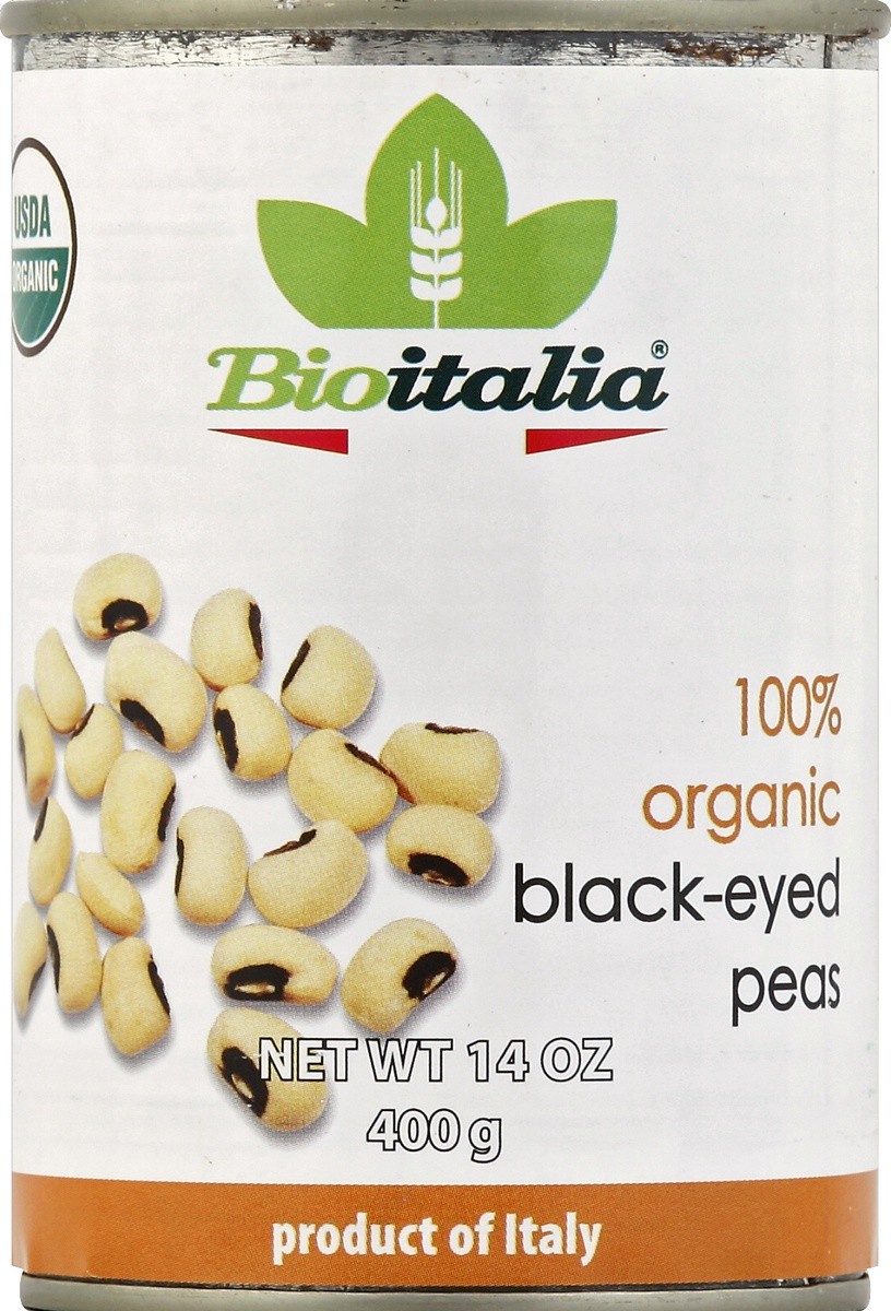 slide 2 of 2, BioItalia Black-Eyed Peas 14 oz, 14 oz