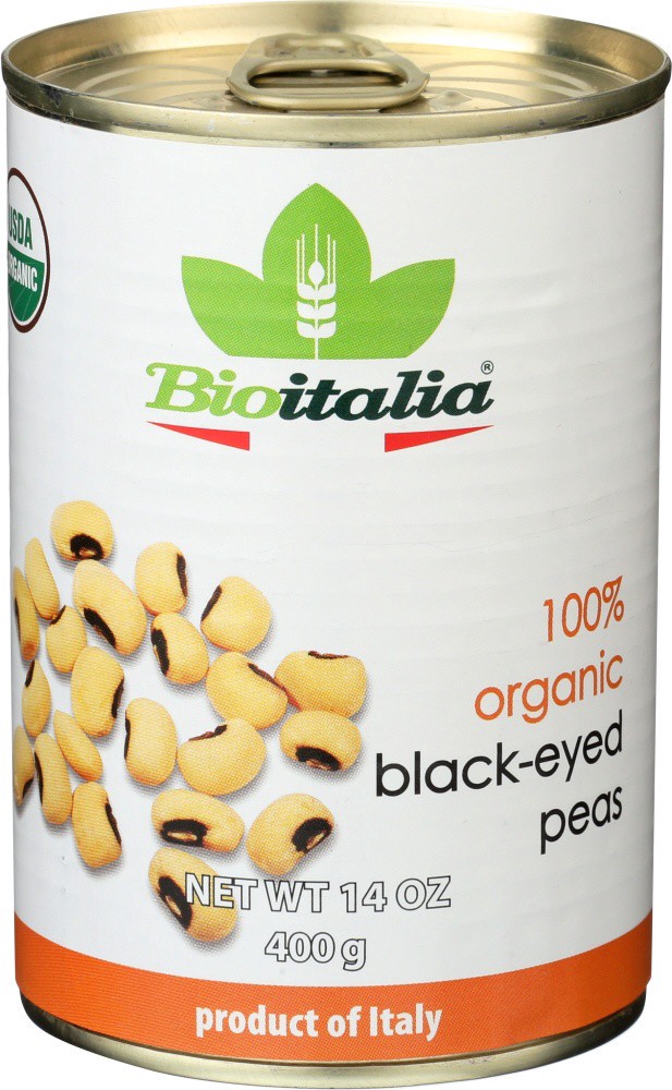 slide 1 of 2, BioItalia Black-Eyed Peas 14 oz, 14 oz