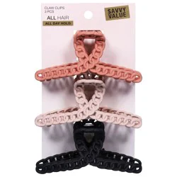 scünciClaw Clips Savvy Value 3 Each