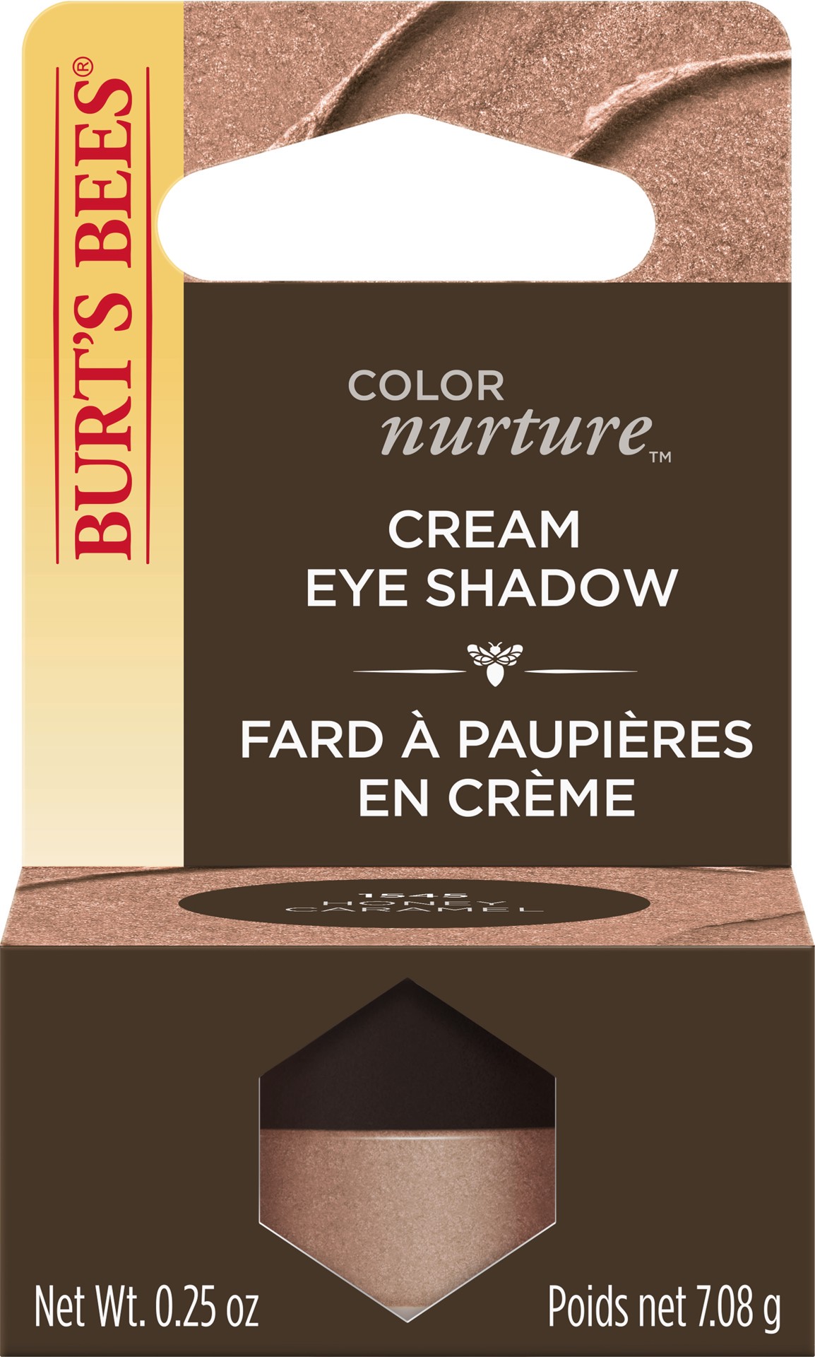 slide 1 of 5, Burt's Bees Color Nurture Cream Eye Shadow, Honey Caramel,., 25 oz