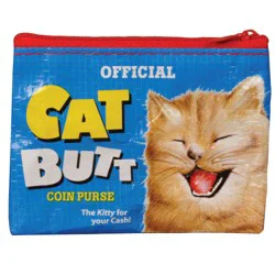 Blue Q Cat Butts Coin Purse
