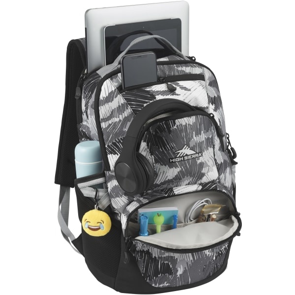 slide 2 of 8, High Sierra Swoop Backpack With 17'' Laptop Pocket, Camo, 1 ct