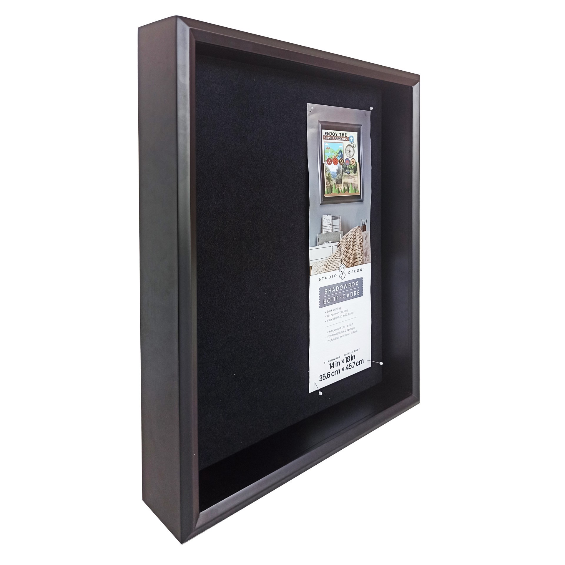 slide 2 of 4, 14" X 18" Black Beveled Shadow Box By Studio Decor, 14 in x 18 in