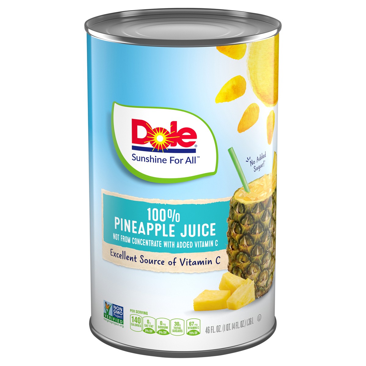 slide 3 of 9, Dole 100% Juice, 46 fl oz