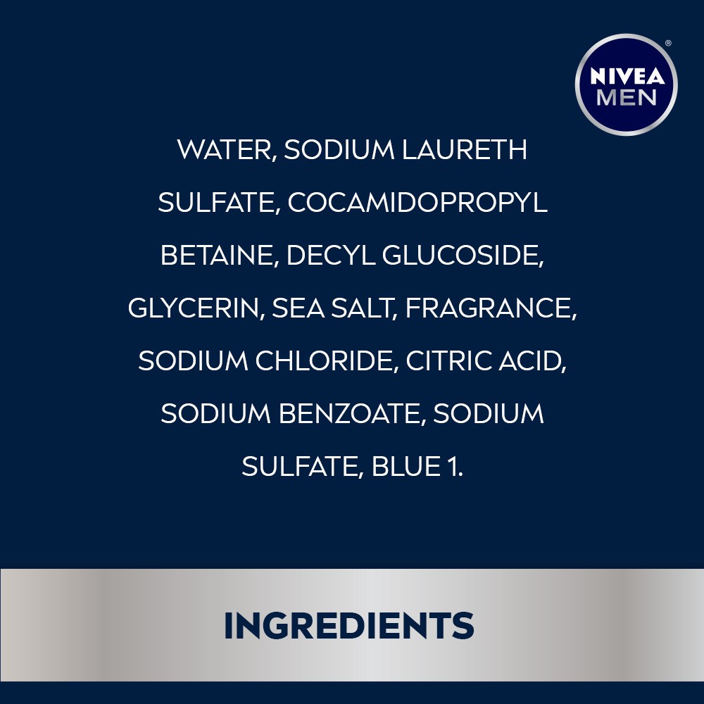 slide 3 of 6, Nivea NIVEA MEN Vitality Body Wash, 16.9 Fl Oz Bottle, 16.9 oz