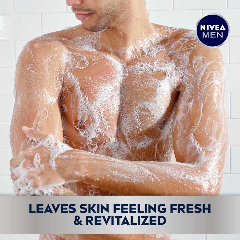 slide 2 of 6, Nivea NIVEA MEN Vitality Body Wash, 16.9 Fl Oz Bottle, 16.9 oz