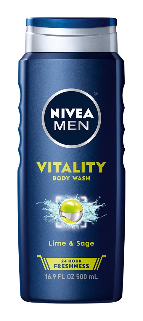 slide 1 of 6, Nivea NIVEA MEN Vitality Body Wash, 16.9 Fl Oz Bottle, 16.9 oz