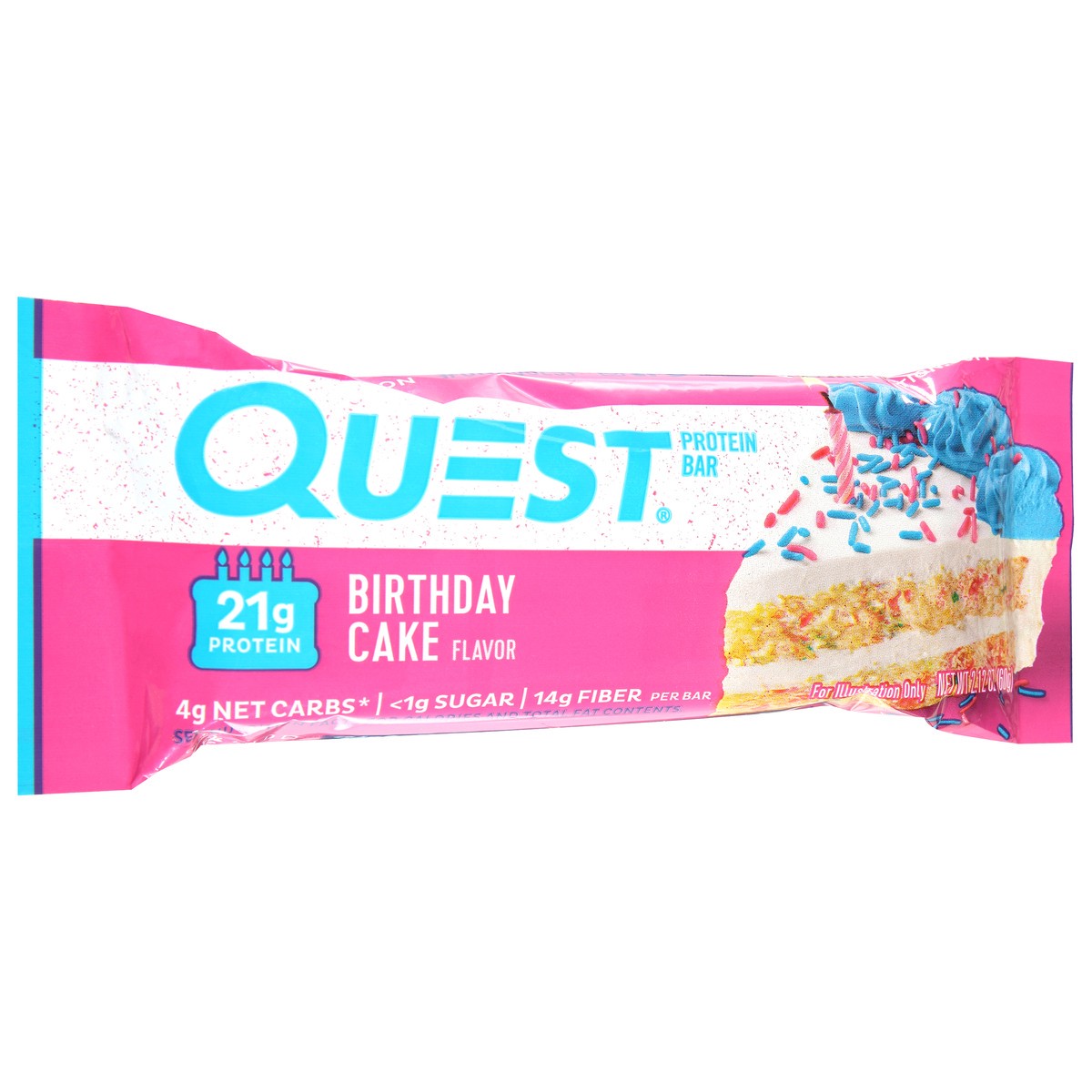 slide 1 of 14, Quest Birthday Cake Protein Bar, 2.12 oz