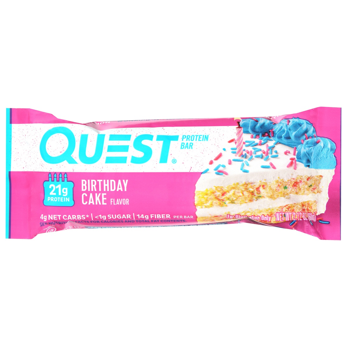 slide 1 of 2, Quest Birthday Cake Flavor Protein Bar, 2.12 oz