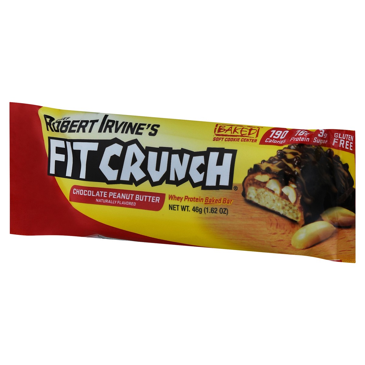 slide 2 of 14, FITCRUNCH Chocolate Peanut Butter Whey Protein Baked Bar 1.62 oz, 1.62 oz