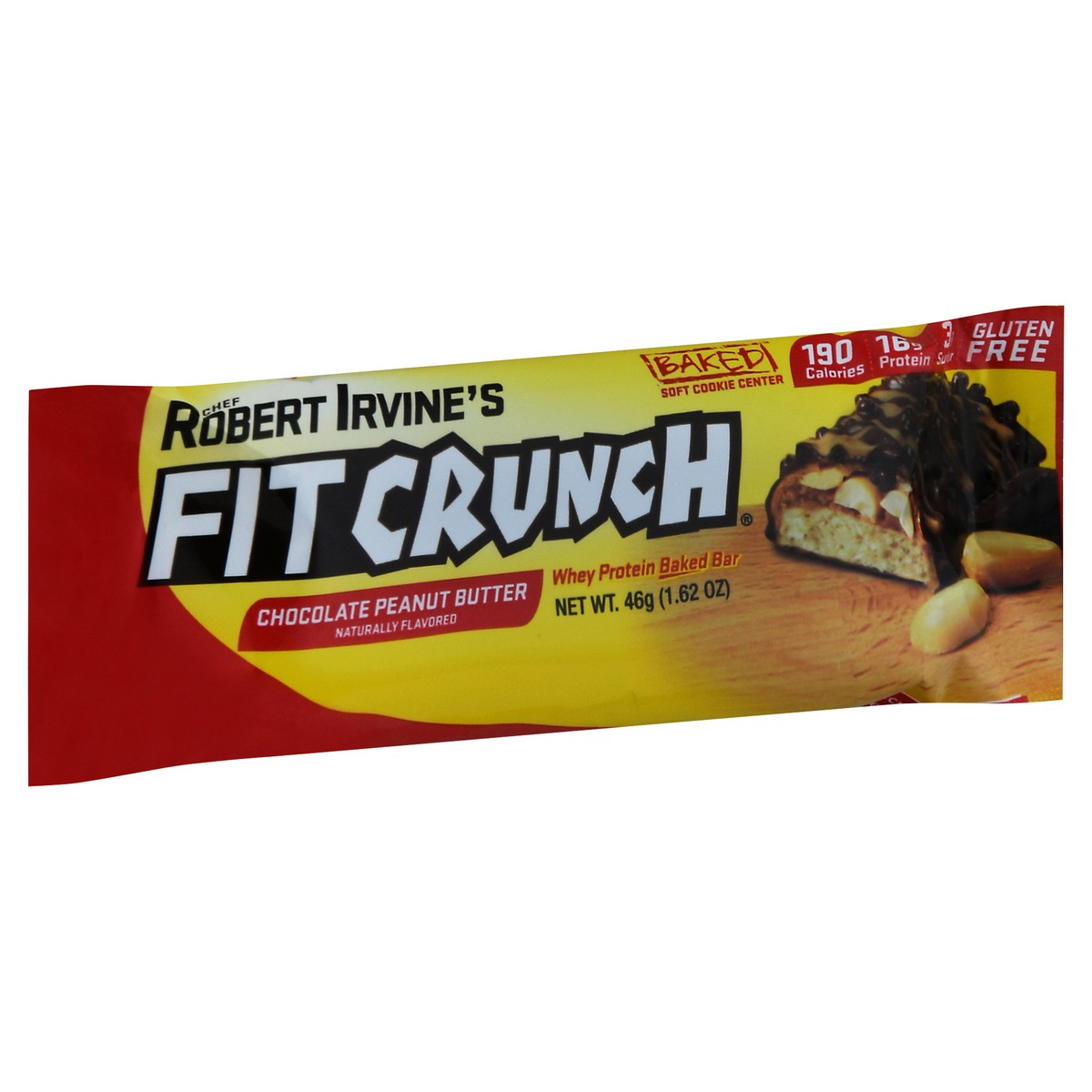 slide 12 of 14, FITCRUNCH Chocolate Peanut Butter Whey Protein Baked Bar 1.62 oz, 1.62 oz