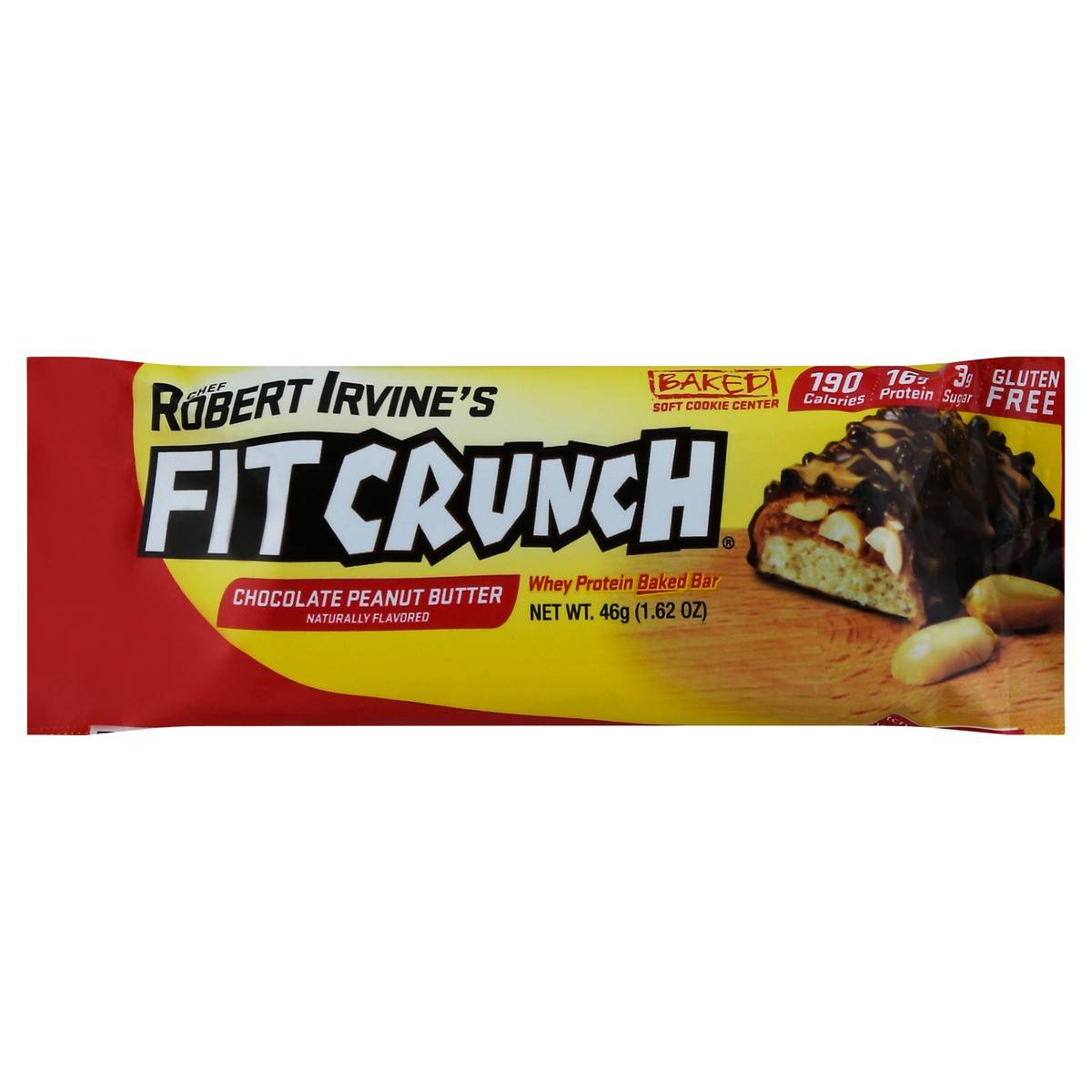 slide 7 of 14, FITCRUNCH Chocolate Peanut Butter Whey Protein Baked Bar 1.62 oz, 1.62 oz