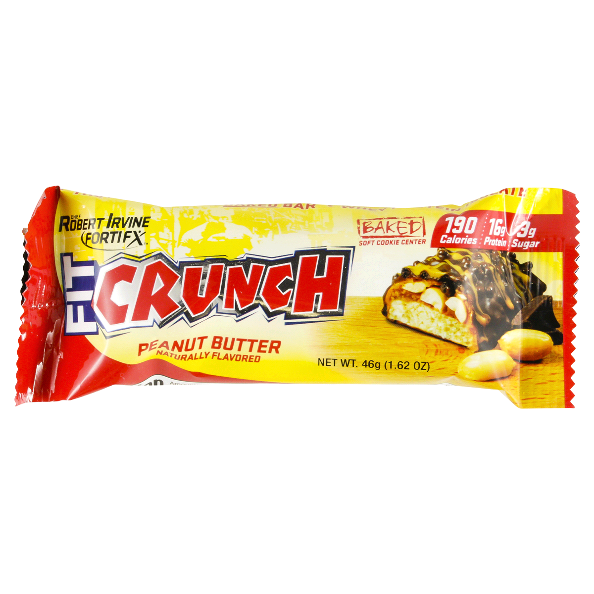 slide 1 of 1, Fit Crunch Chocolate Peanut Butter Protein Bar, 1.62 oz