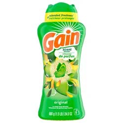 Gain In-Wash Laundry Scent Booster, Original Scent, 24.0 OZ, Fresh Extender + Odor Protection