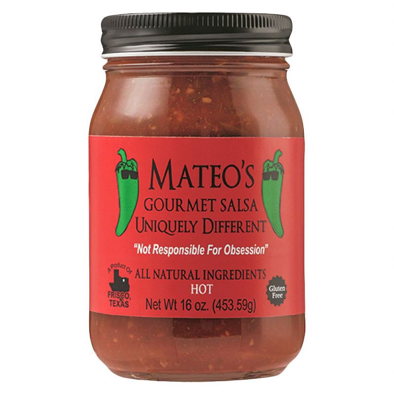 slide 1 of 3, Mateo's Hot Gourmet Salsa 16 oz, 16 oz