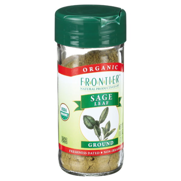 slide 1 of 1, Frontier Sage Leaf Org, 0.8 oz