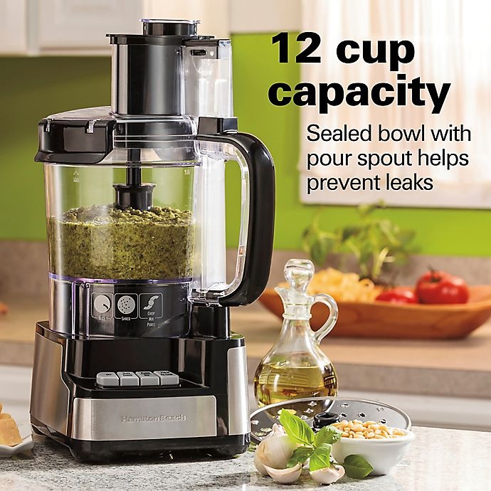 slide 5 of 7, Hamilton Beach Stack & Snap 12-Cup Food Processor, 1 ct
