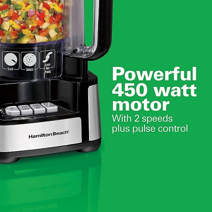 slide 6 of 7, Hamilton Beach Stack & Snap 12-Cup Food Processor, 1 ct