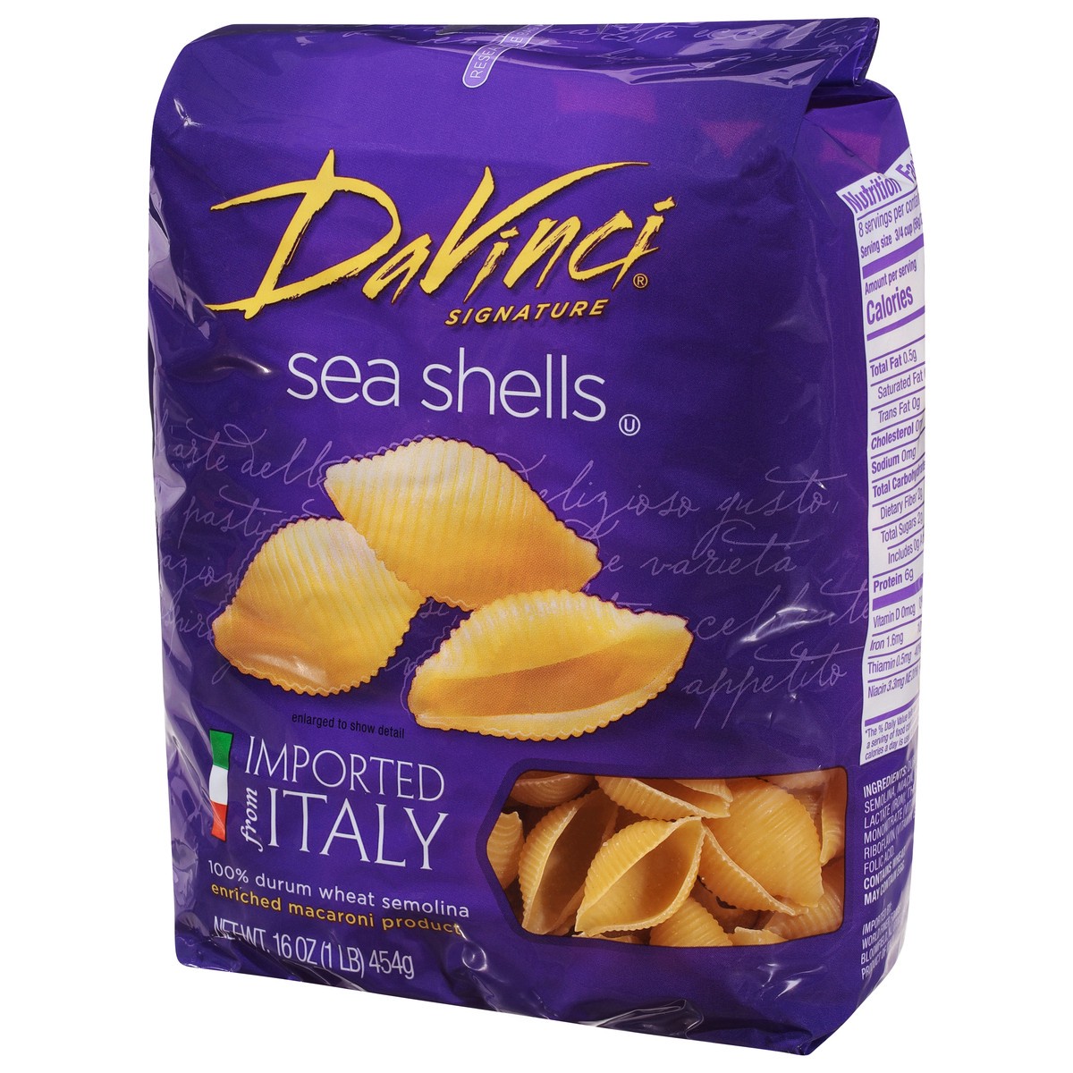 slide 3 of 9, Davinci Pasta Sea Shells, 16 oz