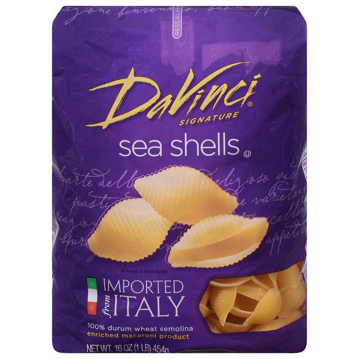 slide 1 of 9, Davinci Pasta Sea Shells, 16 oz