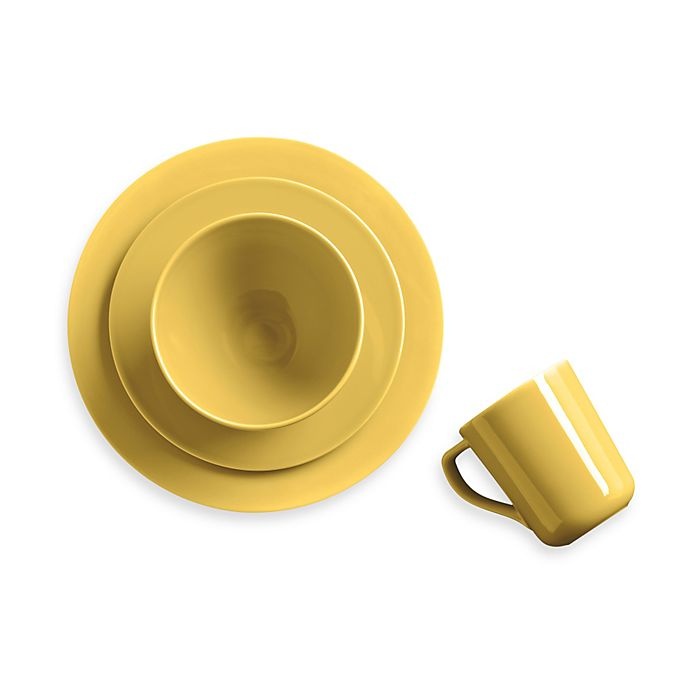 slide 1 of 1, Real Simple Round Place Setting - Sunflower, 4 ct