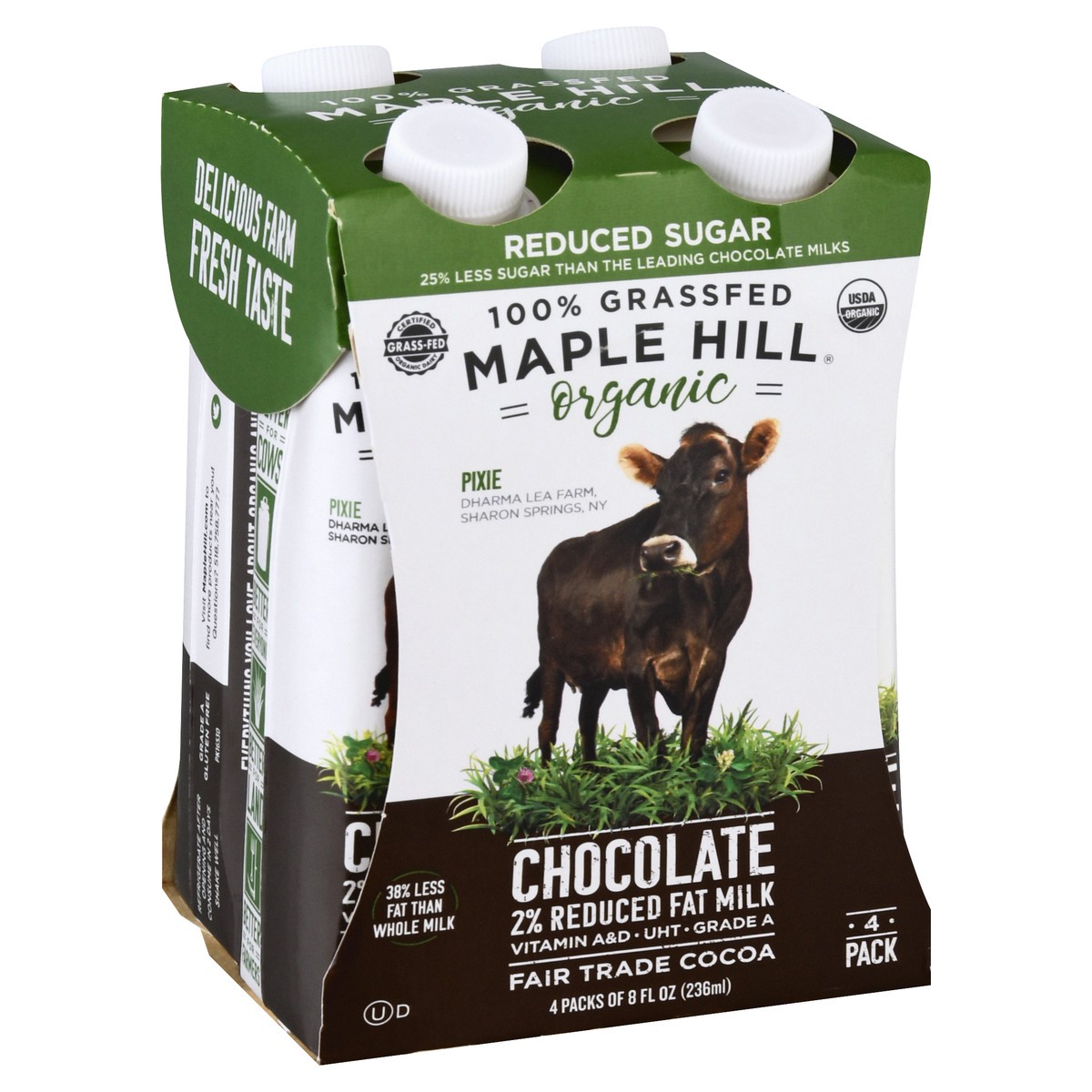 slide 9 of 13, Maple Hill Organic Chocolate Milk, 4/8 oz