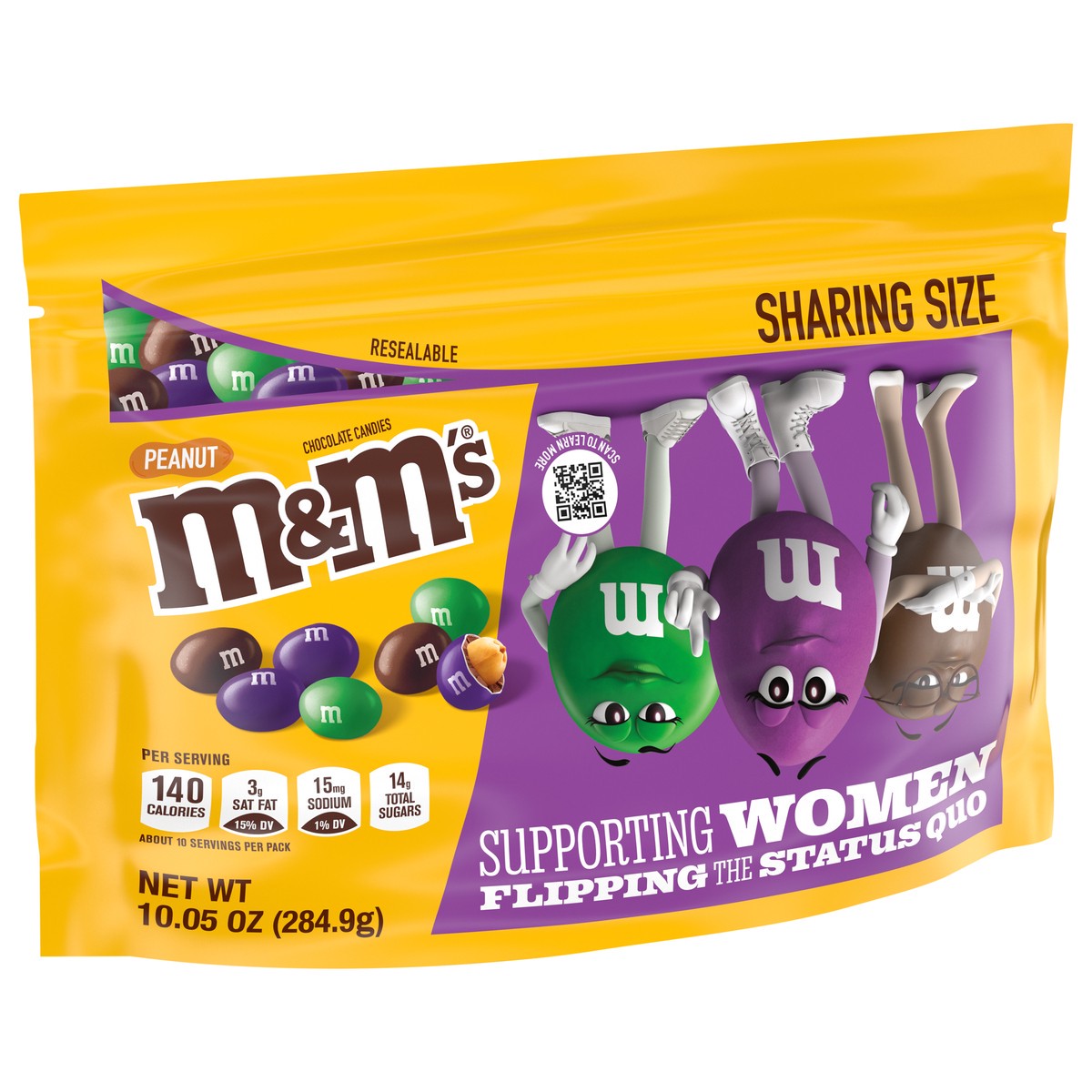 slide 3 of 9, M&M's Limited Edition Peanut Chocolate Candy featuring Purple Candy, Sharing Size, 10.05 oz Bag, 10.05 oz