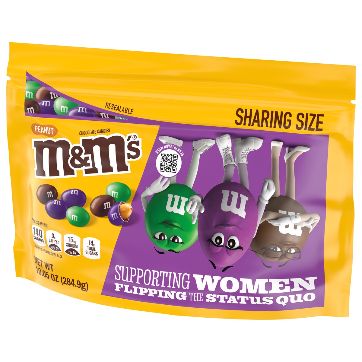 slide 5 of 9, M&M's Limited Edition Peanut Chocolate Candy featuring Purple Candy, Sharing Size, 10.05 oz Bag, 10.05 oz