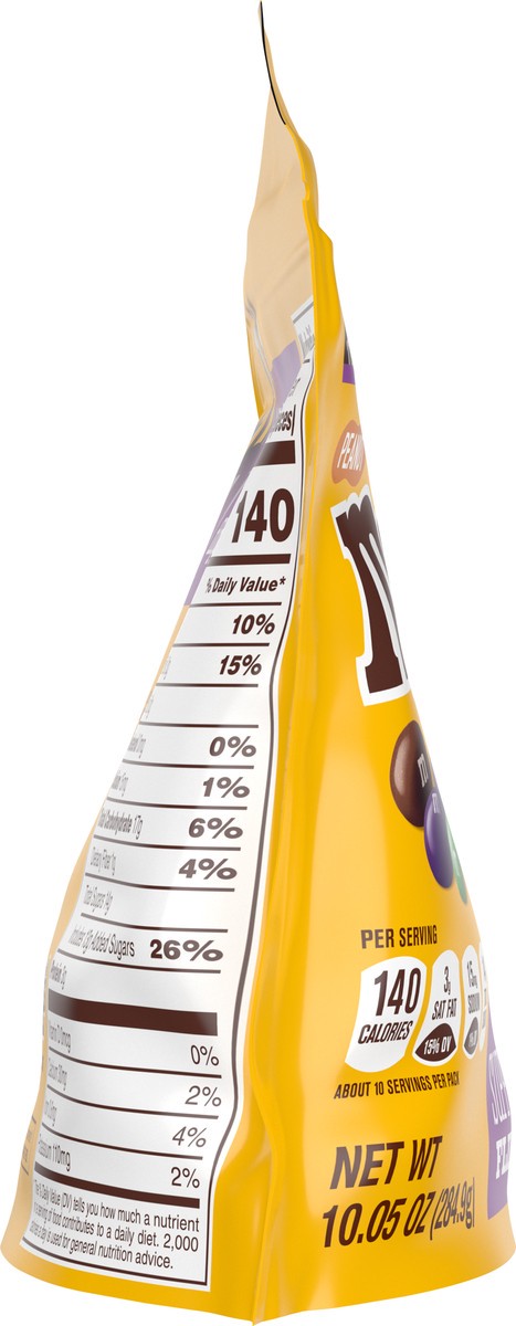 slide 8 of 9, M&M's Limited Edition Peanut Chocolate Candy featuring Purple Candy, Sharing Size, 10.05 oz Bag, 10.05 oz
