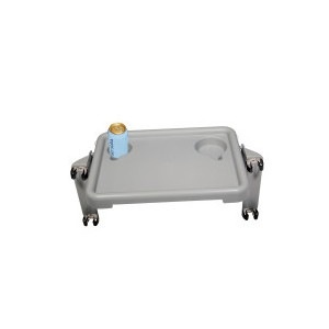 slide 1 of 1, Drive Medical NON BRAND Folding Walker Tray Gray, 1 ct