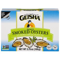Geisha Fancy Smoked Oysters 3.75 oz