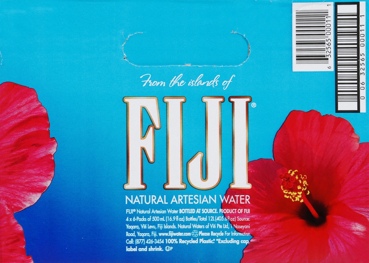 slide 8 of 9, Fiji Natural Artesian Water, 24 ct; 500 ml
