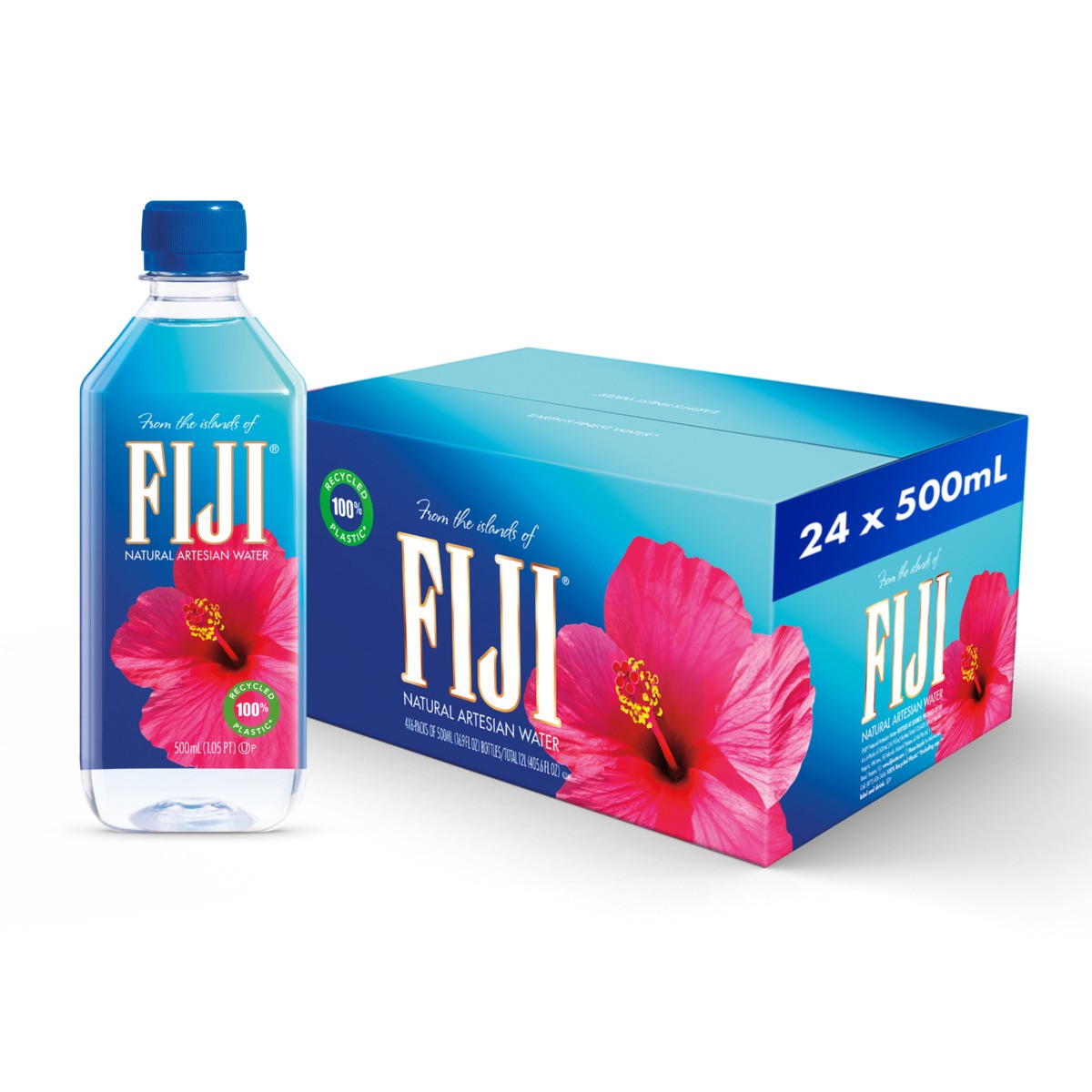 slide 1 of 9, Fiji Natural Artesian Water - 24 ct; 500 ml, 24 ct; 500 ml