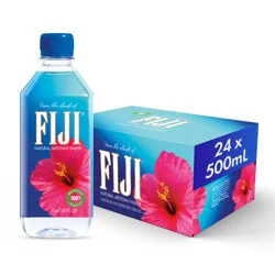Fiji Natural Artesian Bottled Water, 500 mL / 16.9 fl oz (Pack of 24)