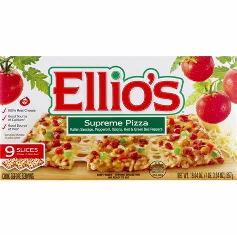 slide 1 of 2, Mccain Ellios Frozen Supreme Pizza, 19.64 oz