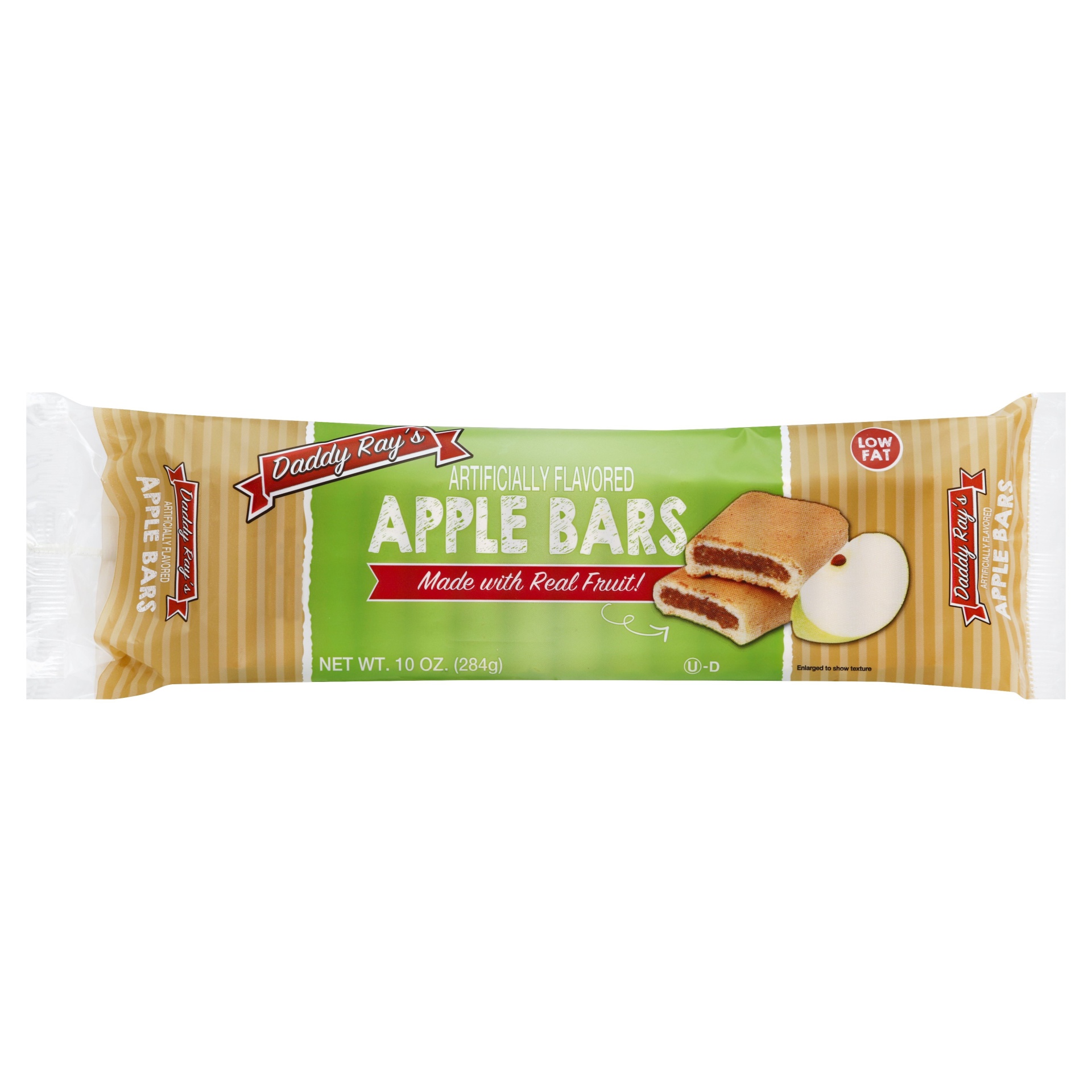 slide 1 of 6, Daddy Ray's Low Fat Apple Bars, 10 oz