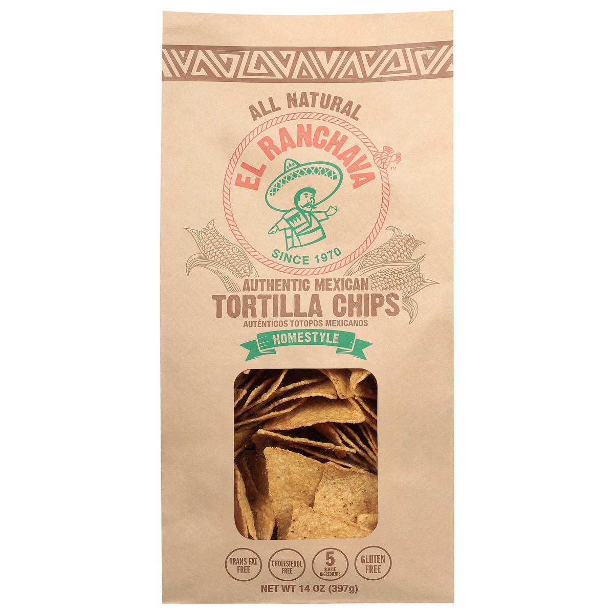 slide 2 of 4, El Rnchv Homestyle Tortilla Chips, 14 oz