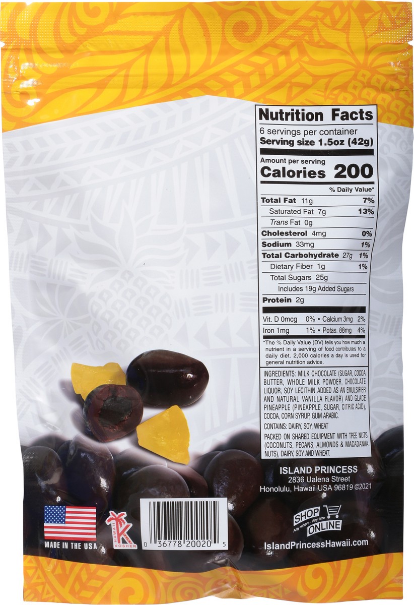 slide 2 of 9, Island Princess Chocolate Covered Pineapple - 10 OZ, 10 oz