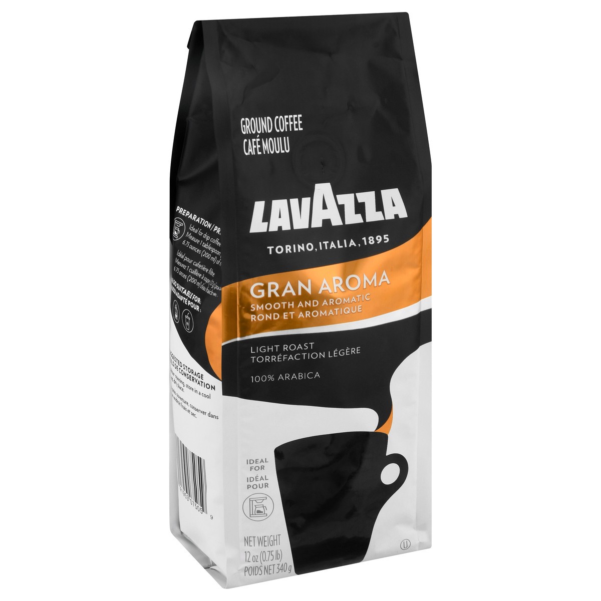 slide 2 of 10, Lavazza Light Roast Ground Costiera Gran Aroma Coffee 12 oz, 12 oz