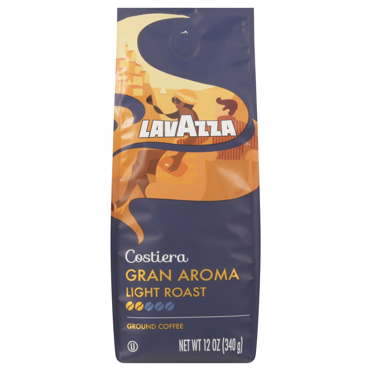 slide 1 of 10, Lavazza Light Roast Ground Costiera Gran Aroma Coffee 12 oz, 12 oz