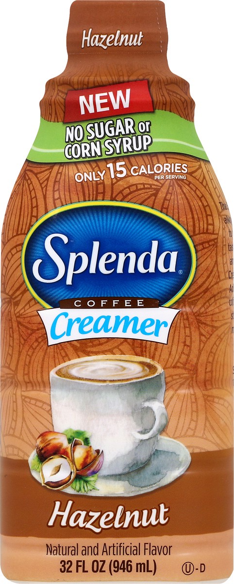 slide 1 of 1, Splenda No Sugar Hazelnut Coffee Creamer 32.0 oz, 32 oz