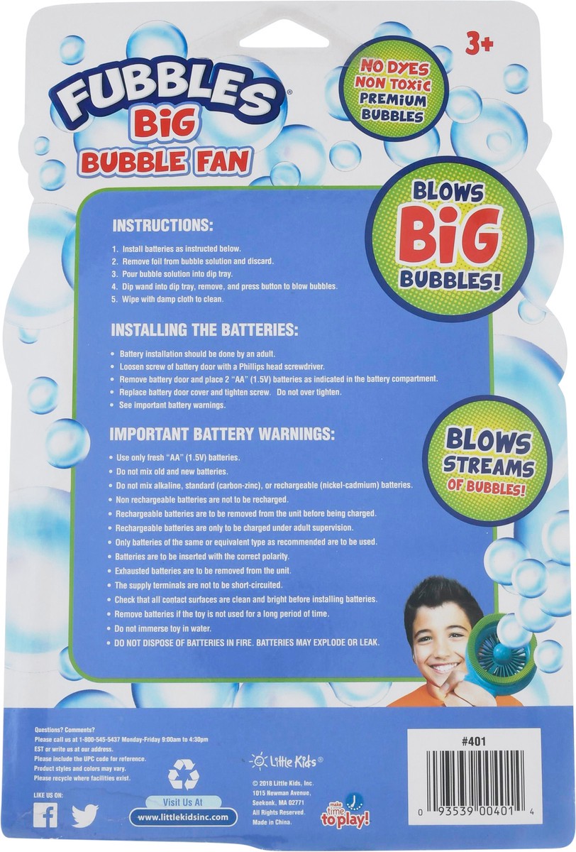 slide 8 of 9, Fubbles Big Bubble Fan, 4 fl oz