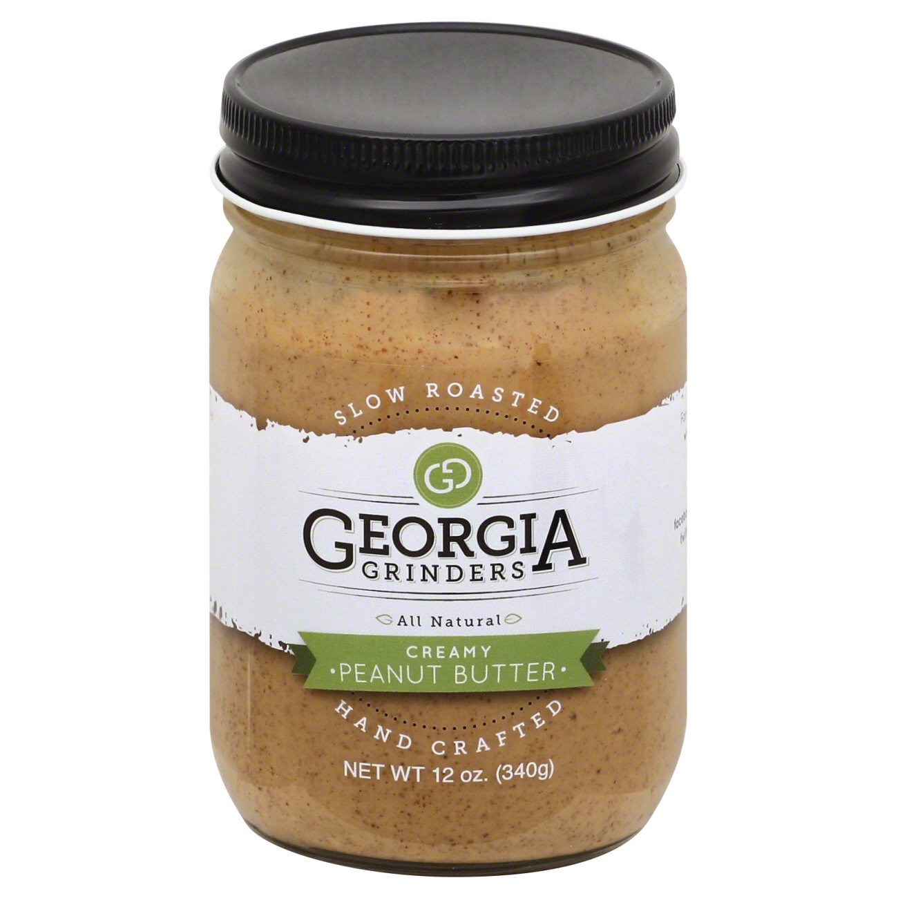 slide 1 of 1, Georgia Grinders Creamy Peanut Butter, 12 oz