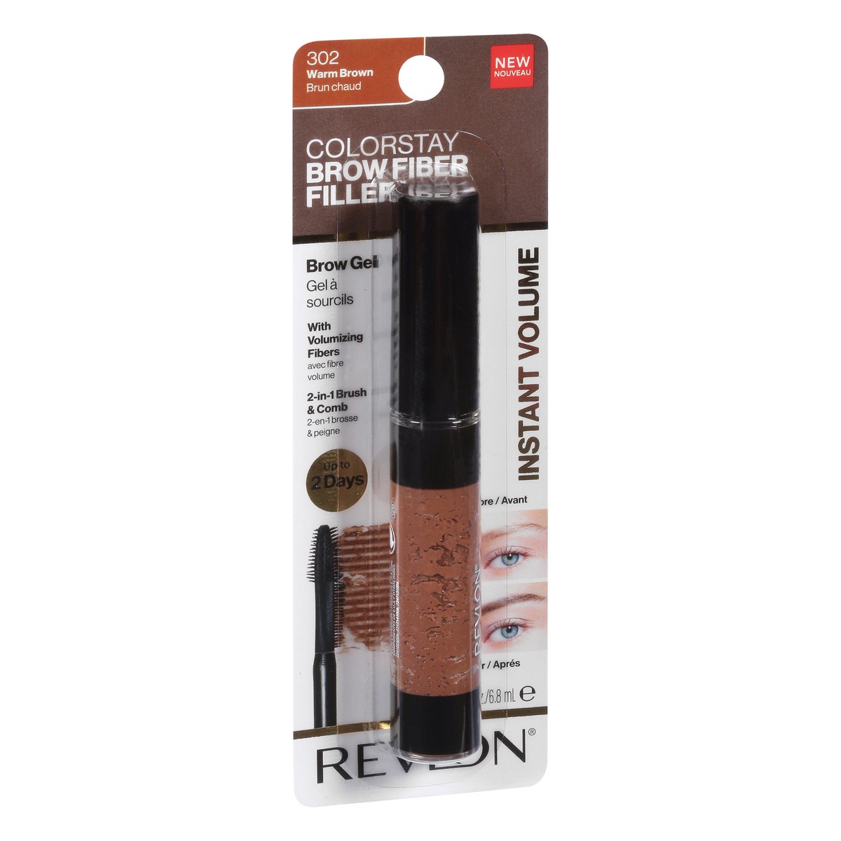 slide 8 of 9, Revlon ColorStay Warm Brown 302 Brow Fiber Filler 0.23 oz, 0.23 oz